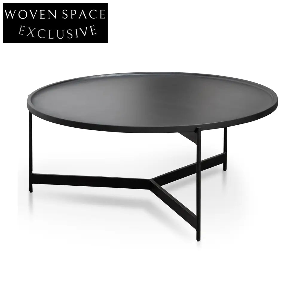 90cm Coffee Table - Matt Black