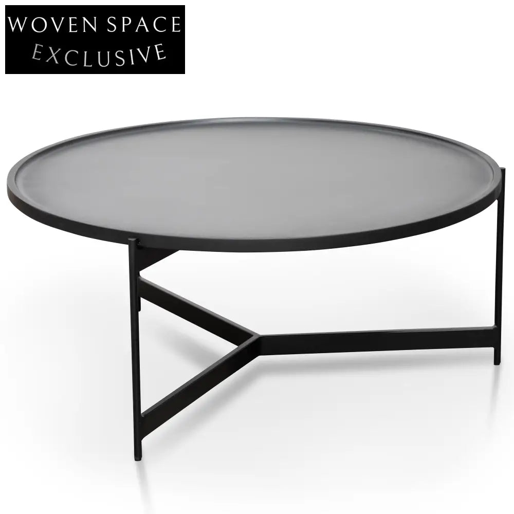 90cm Coffee Table - Matt Black Coffee Tables