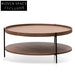 90cm Round Coffee Table - Walnut Coffee Tables