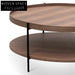 90cm Round Coffee Table - Walnut Coffee Tables