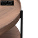90cm Round Coffee Table - Walnut Coffee Tables