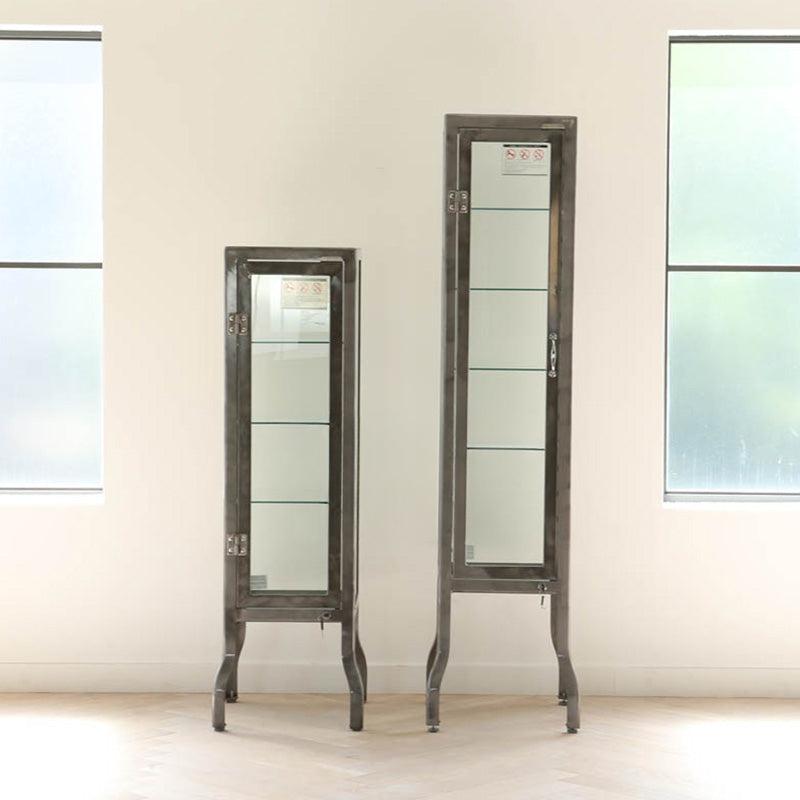 Angéle Dulton Industrial Iron Glass Display Showcase