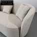Luxurious 98-inch Modern Curved Boucle Sofa Couch for Living Room