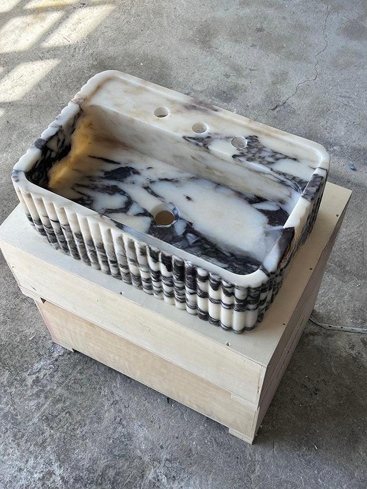 Martella Mooli Home Natural Marble Wall-Mounted Basin