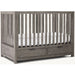 Premium Convertible Mahogany Baby Crib with Under-Crib Storage Drawers Nursery Bed
