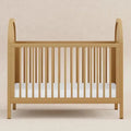 Premium Solid Teak Wood Convertible Baby Crib Toddler Cot Bed Nursery