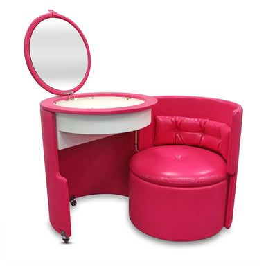 Modern Multi-functional Dressing Table with Smart Mirror & Side Cabinet Storage Vanity