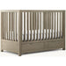 Luxury Teak Wood Convertible Baby Crib with Integrated Storage, Adjustable Design