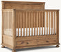 Premium Teak Wood Convertible Baby Crib with Storage Drawers - Handcrafted Nursery Cot