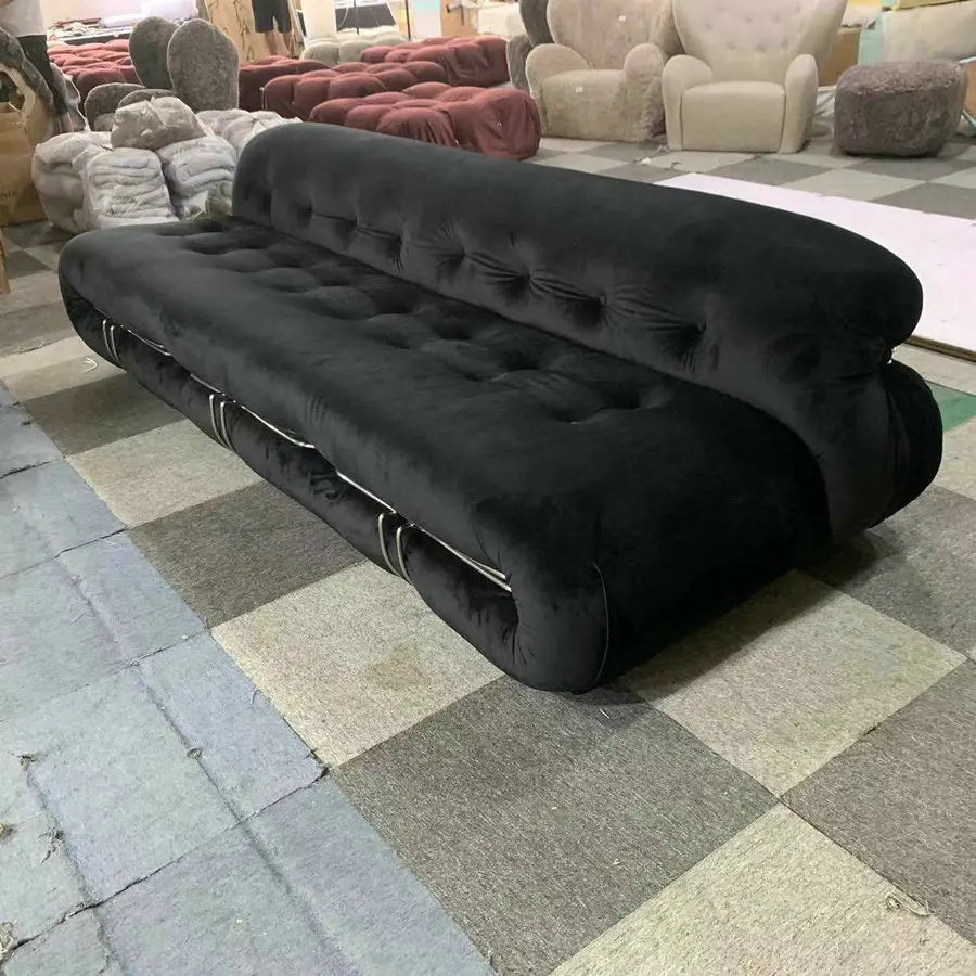 Modern Italian Velvet Modular Sectional Sofa Couch for Luxurious Living Spaces