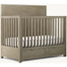 Premium Solid Teak Convertible Baby Crib with Storage Drawers Nursery Furniture