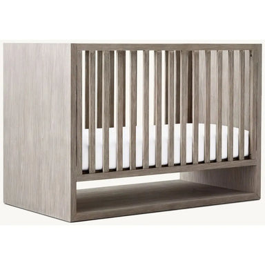 Premium Teak Wood Baby Crib: Modern, Durable, Assembled Cot for Nursery
