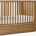 Durable Teak Convertible Baby Crib with Storage Drawer - Safe Design