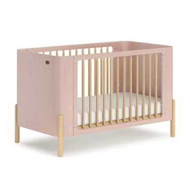Elegant Teak Wood Baby Crib, Adjustable Toddler Bed, Safe Nursery Cot
