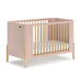 Elegant Teak Wood Baby Crib, Adjustable Toddler Bed, Safe Nursery Cot