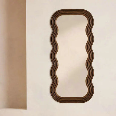 Elegant Modern Full-Length Rectangle Wood Framed Dressing Mirror