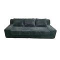 Modern Empty Corduroy L-Shape Bubble Sofa, Compressed for Hotel Comfort