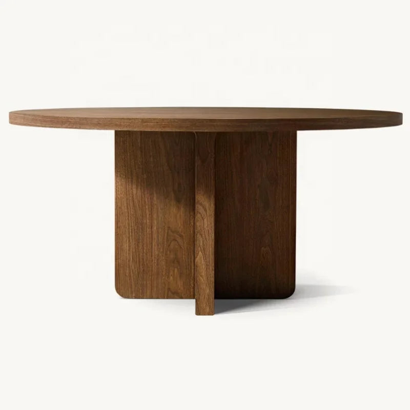 Premium Solid Oak Round Dining Table & Chair Set, Custom Sizes