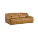 Modern Luxury Modular Sectional Sofa with Tanned Leather Upholstery