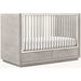 Luxury Transitional Baby Crib, Integrated Drawers, Premium Mahogany Wood Nursery Furniture