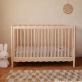 Premium Handcrafted Teak Wood Baby Crib - Solid Nursery Infant Bed