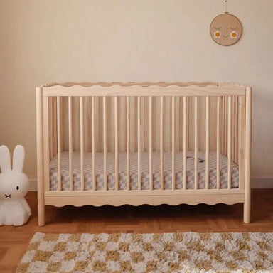 Premium Handcrafted Teak Wood Baby Crib - Solid Nursery Infant Bed