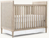 Artisanal Teak Wood Baby Crib: Hand-Woven Cane, Durable Nursery Cot
