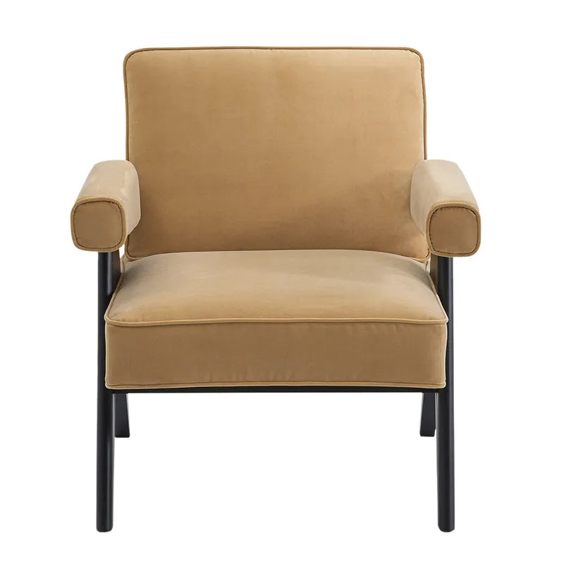 Ambrose Arm Chair - Ochre Velvet