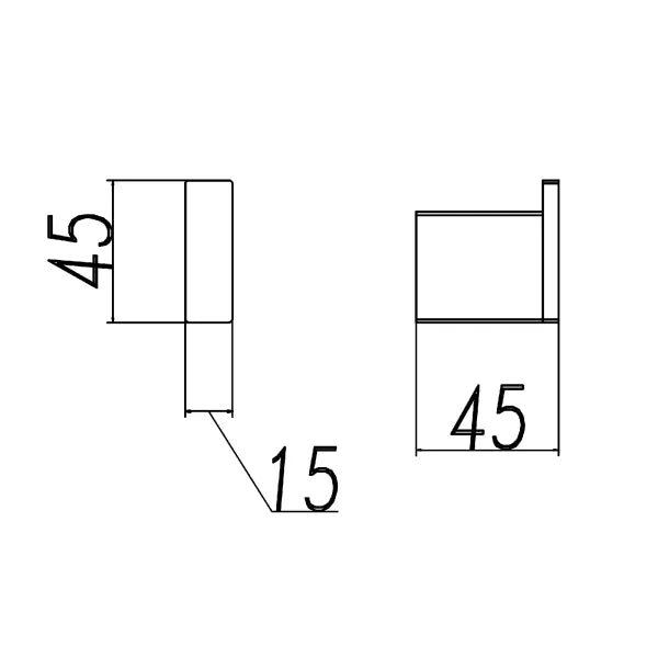 Cavallo Brushed Nickel Square Robe Hook