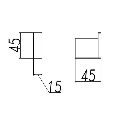 Cavallo Chrome Square Robe Hook
