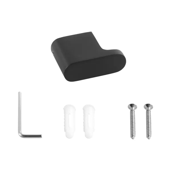 Persano Matte Black Zinc Alloy Robe Hook