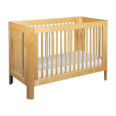 Premium Solid Mahogany Baby Crib: Natural Wood Nursery Cot for Safe Sleep