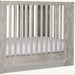 Luxury Convertible Teak Baby Crib, Rustic Gray Washed Wood Infant Cot Bed