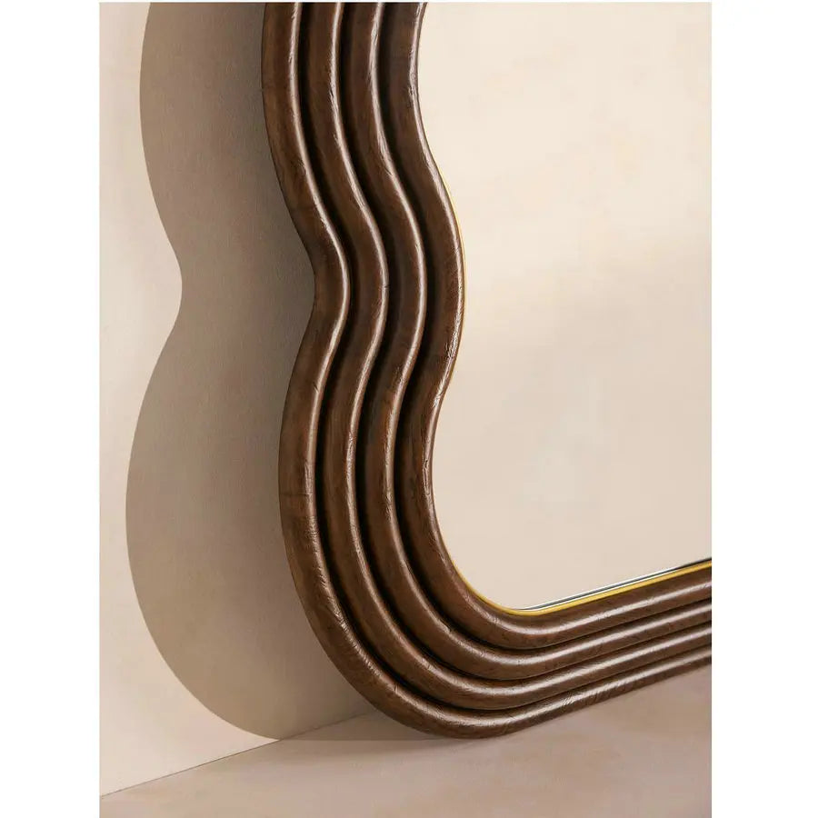 Elegant Modern Full-Length Rectangle Wood Framed Dressing Mirror