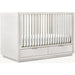 Premium Convertible Mahogany Baby Crib with Storage, Light Grey Finish