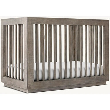 Premium Handcrafted Teak Wood Baby Crib - Durable Rustic Nursery Cot