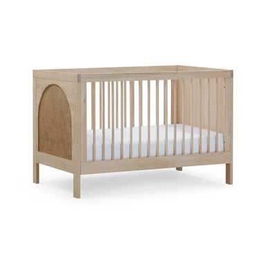 Premium Solid Teak Wood Baby Crib - Adjustable, Durable, Transitional Nursery Bed