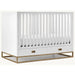 Premium White Convertible Teak Wood Baby Crib with Storage