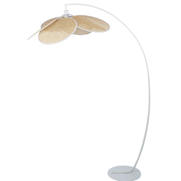 Amalfi Fiore Floor Lamp Black & Natural