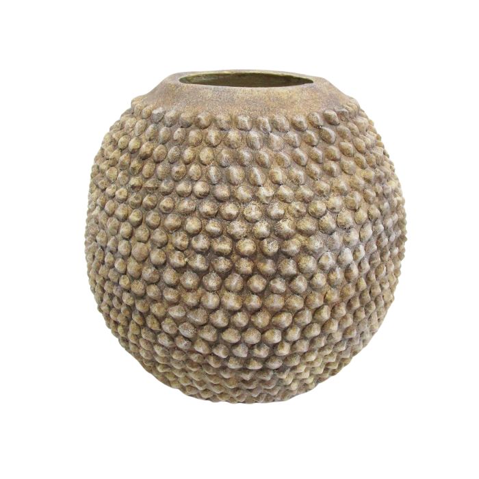 Amalfi Hobnail Vase Brown