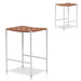 Anika White Frame Bar stool - Tan (Set of 2)