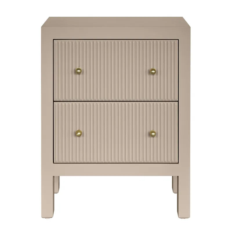 Ariana Bedside Table - Small Beige