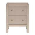 Ariana Bedside Table - Small Beige
