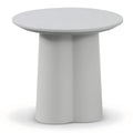 Asarna Round Side Table - Light Grey