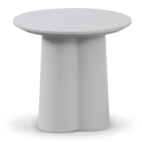 Asarna Round Side Table - Light Grey