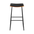 Artiss 2x Bar Stools PU Leather Stools Brown