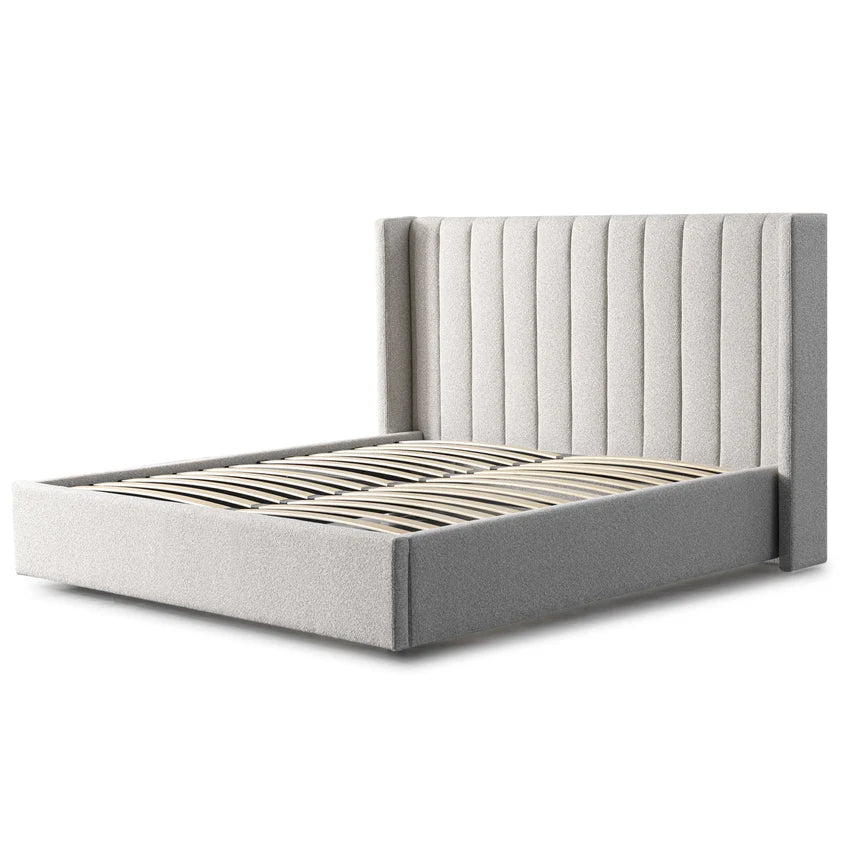 Wide Base King Bed Frame - Clay Grey