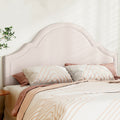 Artiss Bed Frame Bed Head Headboard - Velvet IRIS Beige