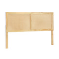 Artiss Bed Head Headboard  Rattan - RIBO Pine