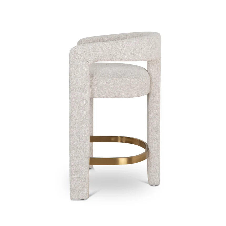 Heizer 65cm Bar Stool - Coastal Beige